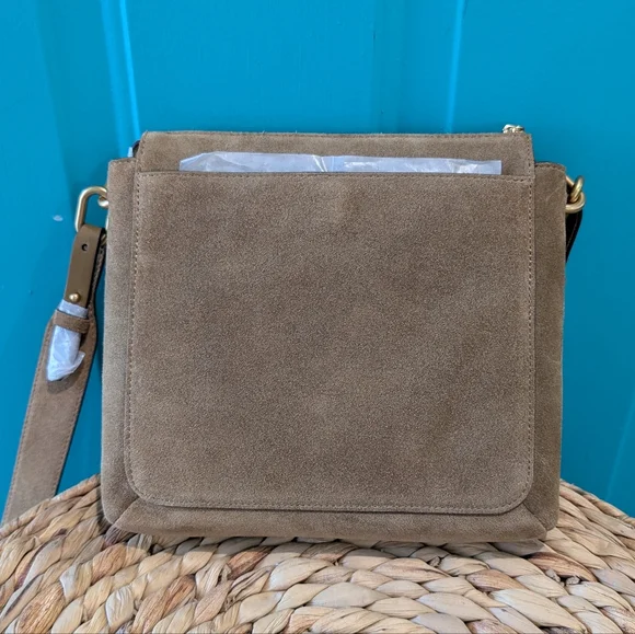 NWT Rebecca Minkoff Stevie Suede Leather Studded Crossbody Bag